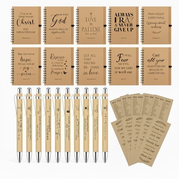 Inspirational Spiral Notebooks with Pens and Bookmark (Choose 1) - Picture 4 of 7